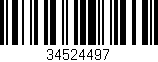 Código de barras (EAN, GTIN, SKU, ISBN): '34524497'