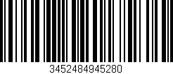 Código de barras (EAN, GTIN, SKU, ISBN): '3452484945280'