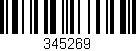 Código de barras (EAN, GTIN, SKU, ISBN): '345269'