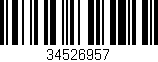 Código de barras (EAN, GTIN, SKU, ISBN): '34526957'