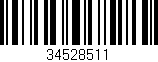 Código de barras (EAN, GTIN, SKU, ISBN): '34528511'