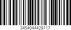 Código de barras (EAN, GTIN, SKU, ISBN): '3454044429117'