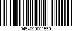 Código de barras (EAN, GTIN, SKU, ISBN): '3454090001558'
