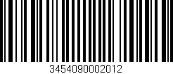 Código de barras (EAN, GTIN, SKU, ISBN): '3454090002012'