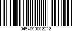 Código de barras (EAN, GTIN, SKU, ISBN): '3454090002272'