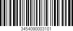 Código de barras (EAN, GTIN, SKU, ISBN): '3454090003101'