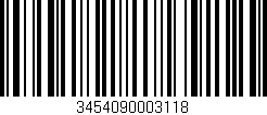 Código de barras (EAN, GTIN, SKU, ISBN): '3454090003118'
