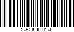 Código de barras (EAN, GTIN, SKU, ISBN): '3454090003248'