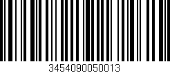 Código de barras (EAN, GTIN, SKU, ISBN): '3454090050013'