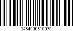 Código de barras (EAN, GTIN, SKU, ISBN): '3454090610378'