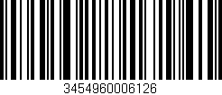 Código de barras (EAN, GTIN, SKU, ISBN): '3454960006126'