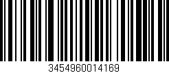 Código de barras (EAN, GTIN, SKU, ISBN): '3454960014169'