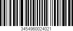 Código de barras (EAN, GTIN, SKU, ISBN): '3454960024021'