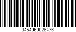Código de barras (EAN, GTIN, SKU, ISBN): '3454960026476'