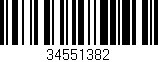 Código de barras (EAN, GTIN, SKU, ISBN): '34551382'