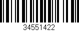 Código de barras (EAN, GTIN, SKU, ISBN): '34551422'