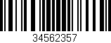 Código de barras (EAN, GTIN, SKU, ISBN): '34562357'
