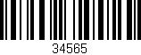 Código de barras (EAN, GTIN, SKU, ISBN): '34565'