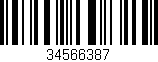 Código de barras (EAN, GTIN, SKU, ISBN): '34566387'