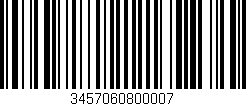 Código de barras (EAN, GTIN, SKU, ISBN): '3457060800007'