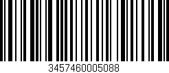 Código de barras (EAN, GTIN, SKU, ISBN): '3457460005088'