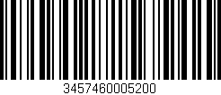 Código de barras (EAN, GTIN, SKU, ISBN): '3457460005200'