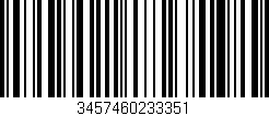Código de barras (EAN, GTIN, SKU, ISBN): '3457460233351'