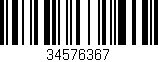 Código de barras (EAN, GTIN, SKU, ISBN): '34576367'