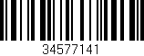 Código de barras (EAN, GTIN, SKU, ISBN): '34577141'