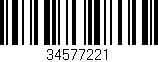 Código de barras (EAN, GTIN, SKU, ISBN): '34577221'