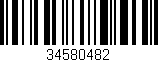 Código de barras (EAN, GTIN, SKU, ISBN): '34580482'