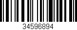 Código de barras (EAN, GTIN, SKU, ISBN): '34596894'