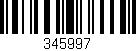 Código de barras (EAN, GTIN, SKU, ISBN): '345997'
