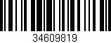 Código de barras (EAN, GTIN, SKU, ISBN): '34609819'