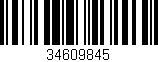 Código de barras (EAN, GTIN, SKU, ISBN): '34609845'