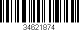 Código de barras (EAN, GTIN, SKU, ISBN): '34621874'
