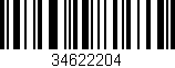 Código de barras (EAN, GTIN, SKU, ISBN): '34622204'