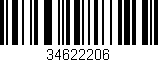 Código de barras (EAN, GTIN, SKU, ISBN): '34622206'