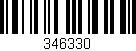 Código de barras (EAN, GTIN, SKU, ISBN): '346330'