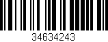 Código de barras (EAN, GTIN, SKU, ISBN): '34634243'
