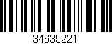 Código de barras (EAN, GTIN, SKU, ISBN): '34635221'