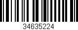 Código de barras (EAN, GTIN, SKU, ISBN): '34635224'