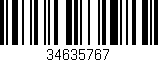 Código de barras (EAN, GTIN, SKU, ISBN): '34635767'