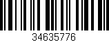 Código de barras (EAN, GTIN, SKU, ISBN): '34635776'
