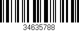 Código de barras (EAN, GTIN, SKU, ISBN): '34635788'