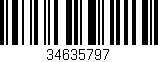 Código de barras (EAN, GTIN, SKU, ISBN): '34635797'