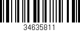 Código de barras (EAN, GTIN, SKU, ISBN): '34635811'