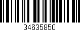 Código de barras (EAN, GTIN, SKU, ISBN): '34635850'