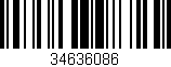 Código de barras (EAN, GTIN, SKU, ISBN): '34636086'
