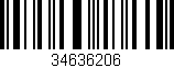 Código de barras (EAN, GTIN, SKU, ISBN): '34636206'